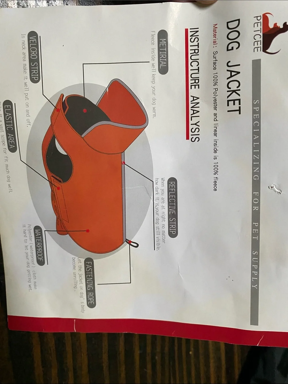 PetCee dog jacket